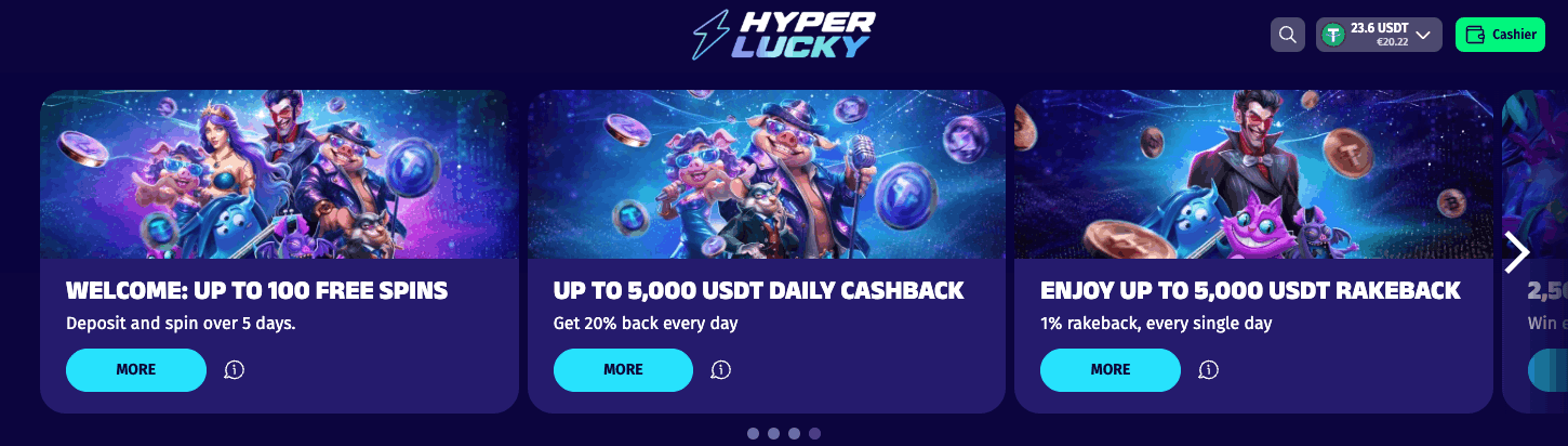 Huperlucky casino bonuses