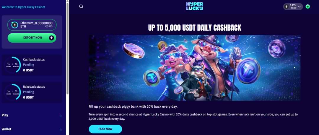 Hyper Lucky Casino Bonuses