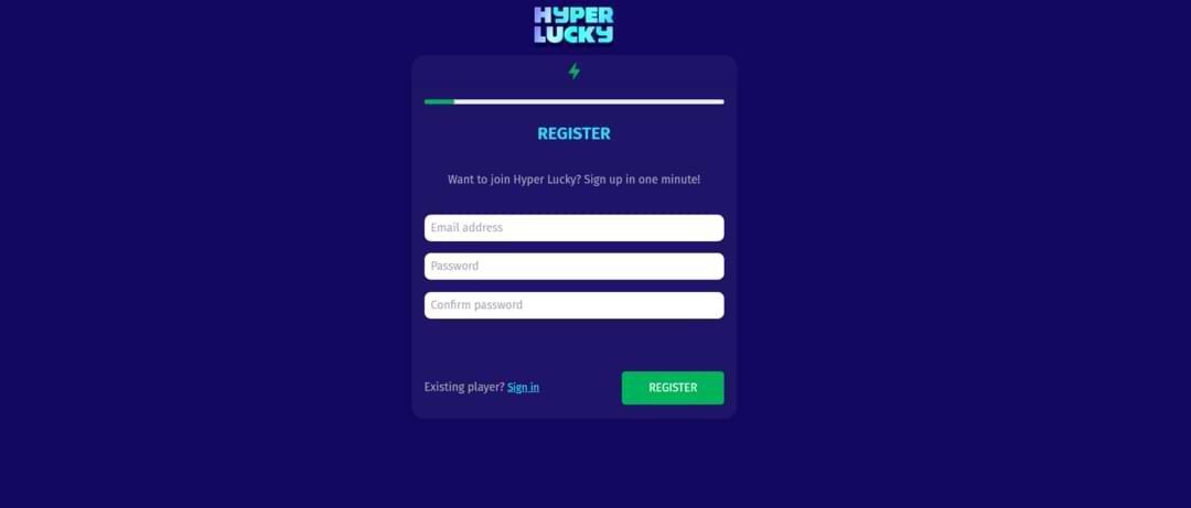 How to Register at Hyper Lucky Casino