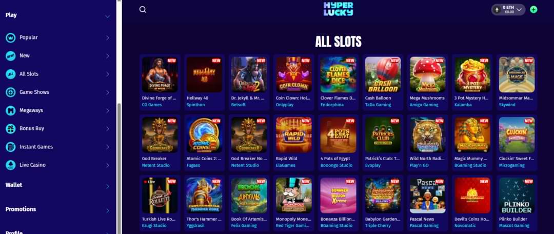 Игры Hyper Lucky казино